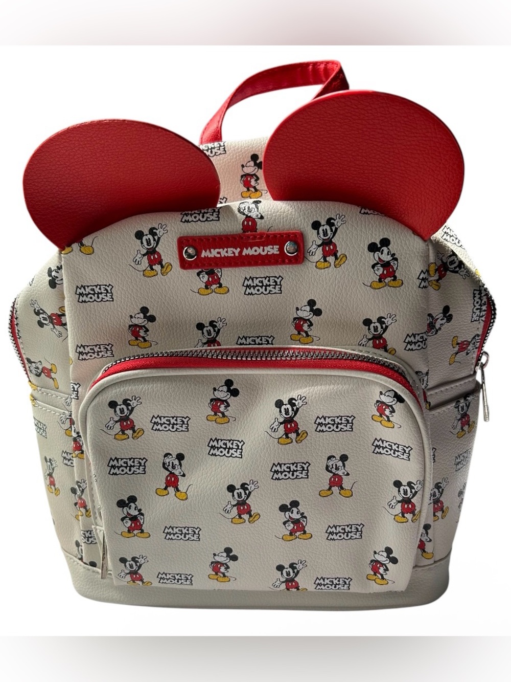Disney Mickey Mouse Kids Mini Backpack - Red Accent New!